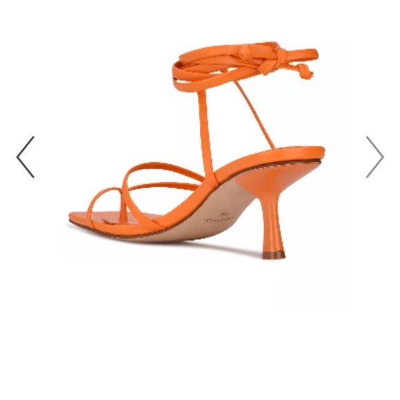 Nine West Orange Sandals Vibrant Strappy Design - Picture 11 of 14